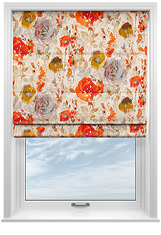 Harper, Burnt Orange - Roman Blind